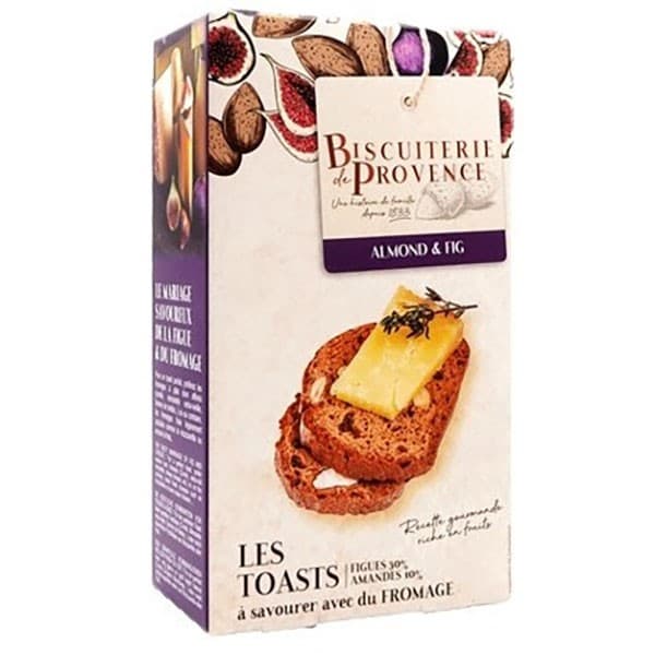 Biscuiterie de Provence Toasts med Mandel & Fikon 120g
