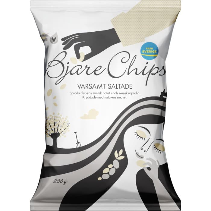 Bjäre Chips Varsamt Saltade 200g