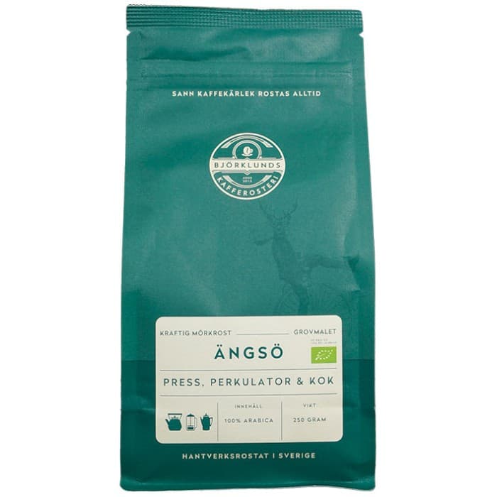 Björklunds Kafferosteri Ängsö Grovmalet Eko 250g