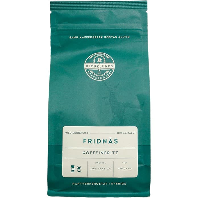 Björklunds Kafferosteri Fridnäs Koffeinfritt Bryggmalet 250g