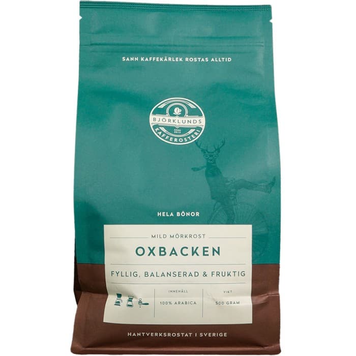 Björklunds Kafferosteri Oxbacken Hela bönor 500g