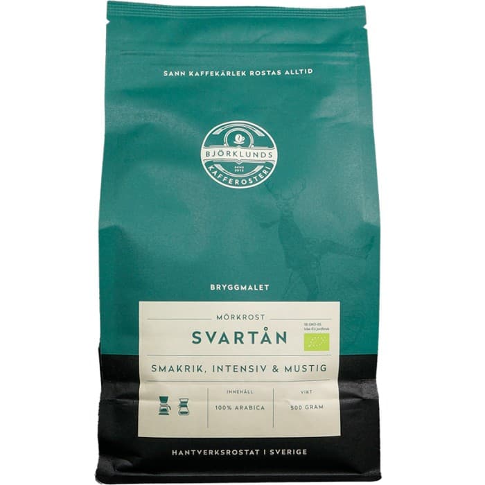 Björklunds Kafferosteri Svartån Eko Bryggmalet 500g
