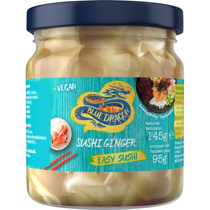 Blue Dragon Skivad Ingefära Sushi Gari 145g