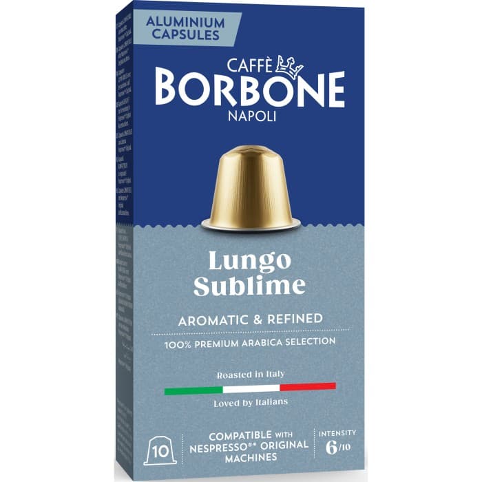 Borbone Lungo Sublime 100% Arabica Kaffekapslar 10st från Borbone – köp hos Delitea