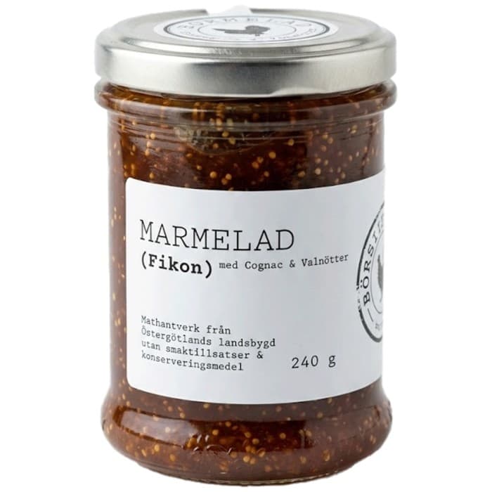 Börslycke Gård Marmelad Fikon, Cognac & Valnötter 240g – från Börslycke Gård – 94 kr – hos Delitea