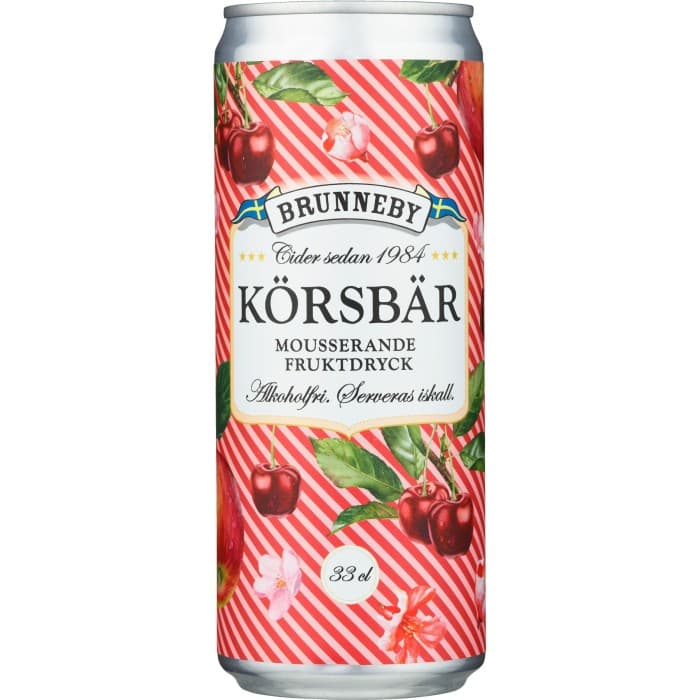Brunneby Mousserande Fruktdryck Körsbär 33cl från Brunneby – köp hos Delitea