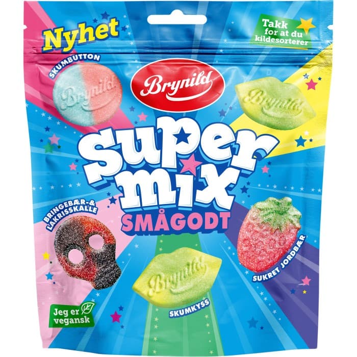 Brynild Supermix Smågodt 220g – från Brynild – 23 kr – hos Delitea