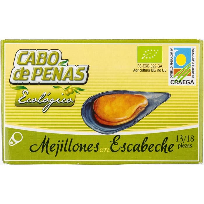 Cabo de Peñas Mejillones Escabeche Musslor 111g