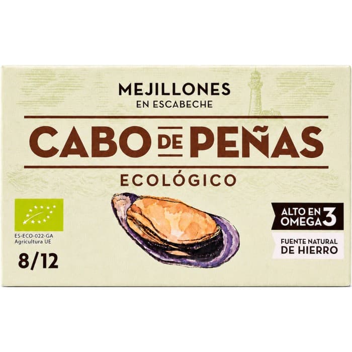 Cabo de Peñas Mejillones Escabeche Musslor 111g från Cabo de Peñas – köp hos Delitea
