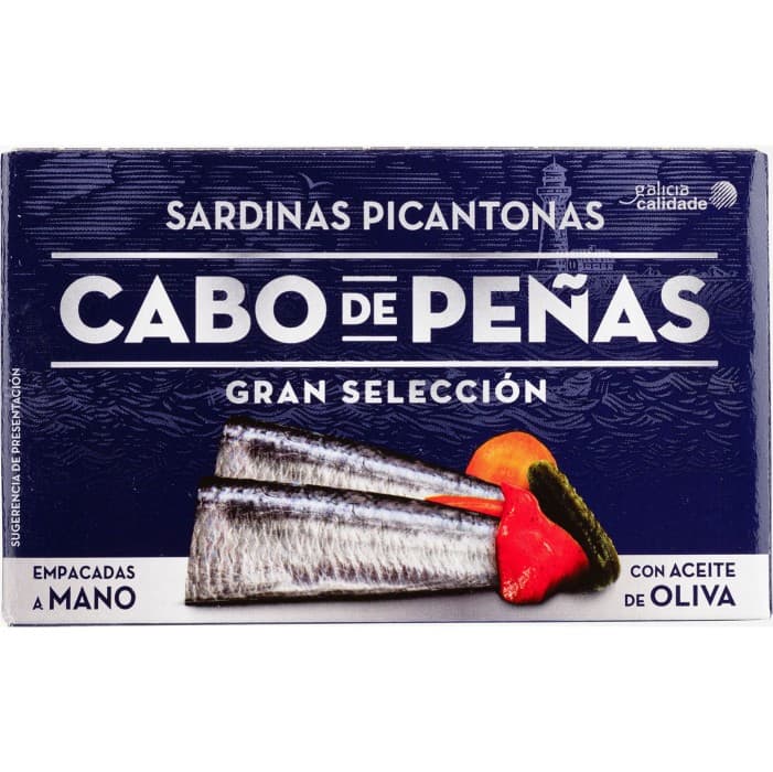 Cabo de Peñas Sardinas Picantonas Sardiner i Stark Tomatsås 120g