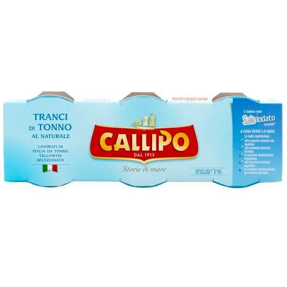 Callipo Tonfisk Glasburk i Vatten 3x80g