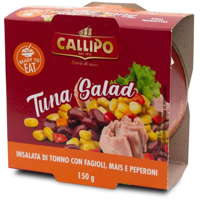 Callipo Tonfisksallad med Bönor, Paprika & Majs 150g