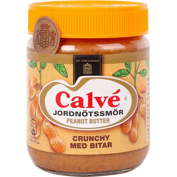 Calvé Jordnötssmör Crunchy 350g