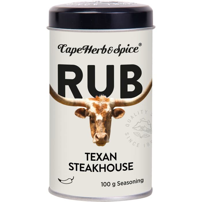 Cape Herb & Spice Texan Steakhouse Rub 100g – från Cape Herb & Spice – 65 kr – hos Delitea