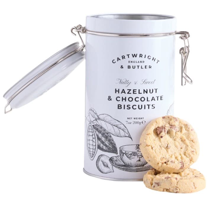 Cartwright & Butler Hazelnut & Chocolate Biscuits (Ljusgrå) 200g – från Cartwright & Butler – 149 kr – hos Delitea
