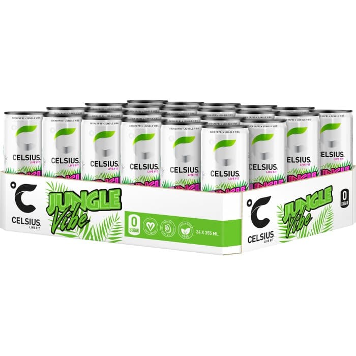 Celsius Jungle Vibe Energidryck 24x335ml – från Celsius – 495 kr – hos Delitea