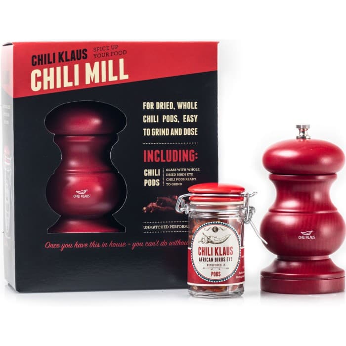 Chili Klaus Chili Mill Giftbox (inkl. African Birds Eye Pods)