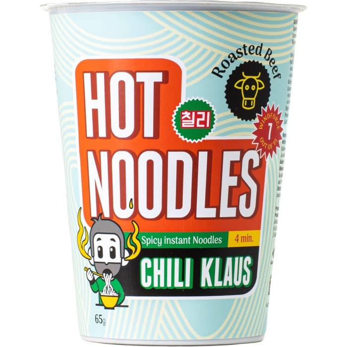 Chili Klaus Hot Noodles Roasted Beef 65g