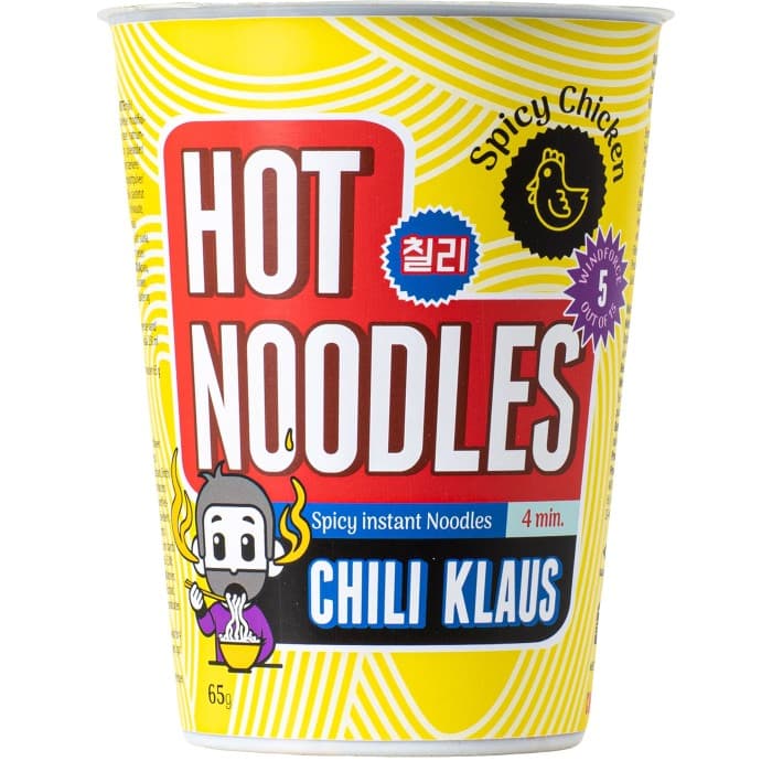 Chili Klaus Hot Noodles Spicy Chicken 65g