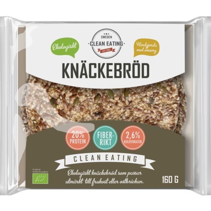 Clean Eating Ekologiskt Knäckebröd 160g