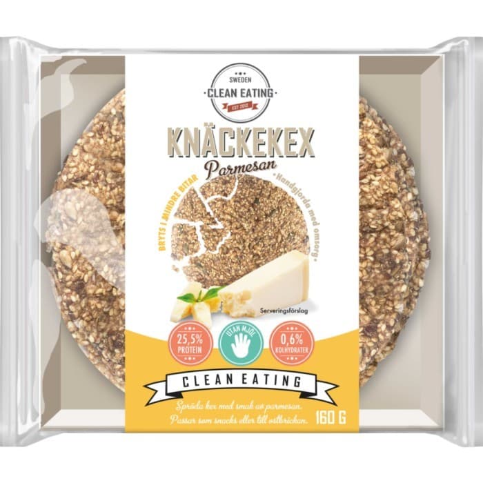 Clean Eating Knäckekex Parmesan 160g