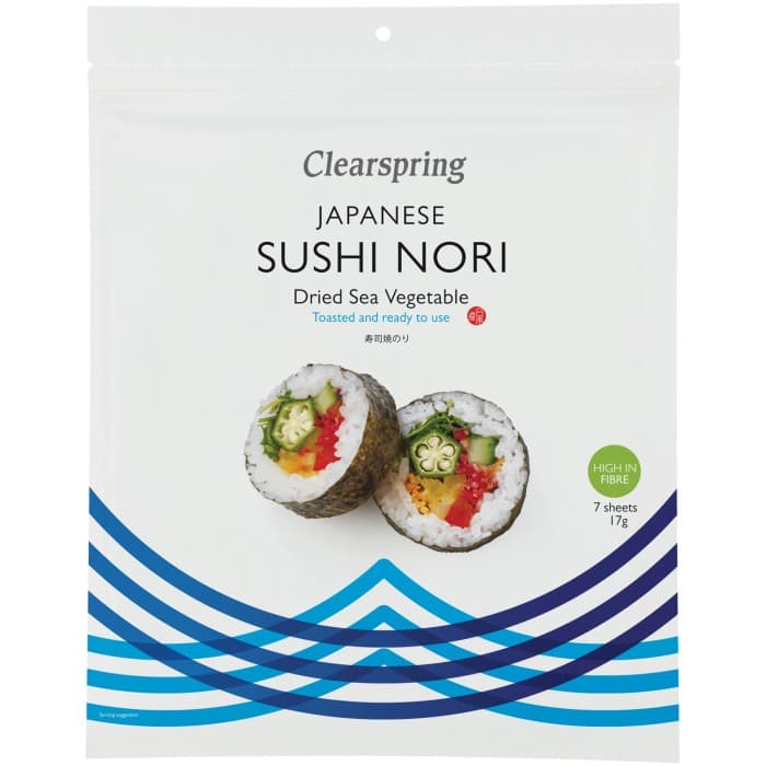 Clearspring Alg Sushi Nori Rostad 7 ark från Clearspring – köp hos Delitea