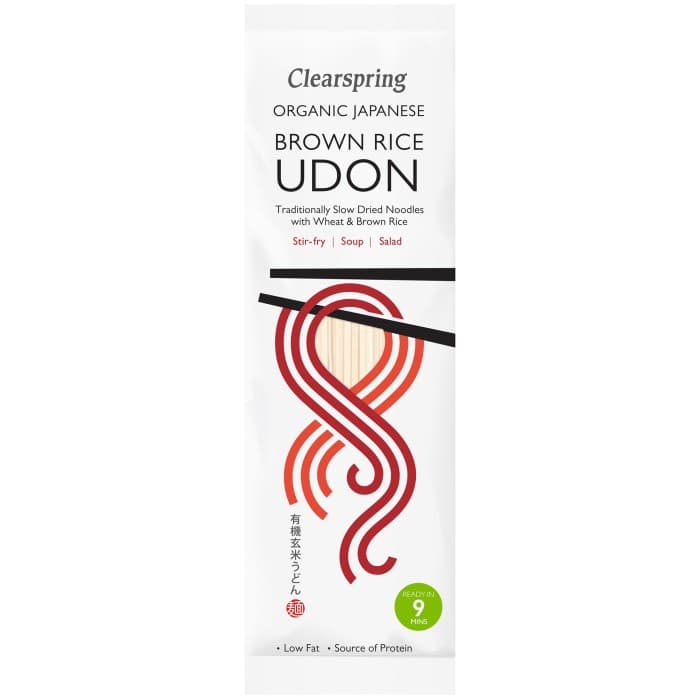 Clearspring Nudlar Udon Råris Vete 200g