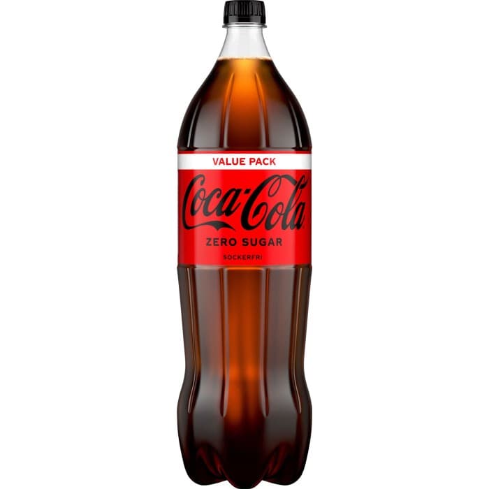 Coca-Cola Zero PET 2L – från Coca-Cola – 28 kr – hos Delitea