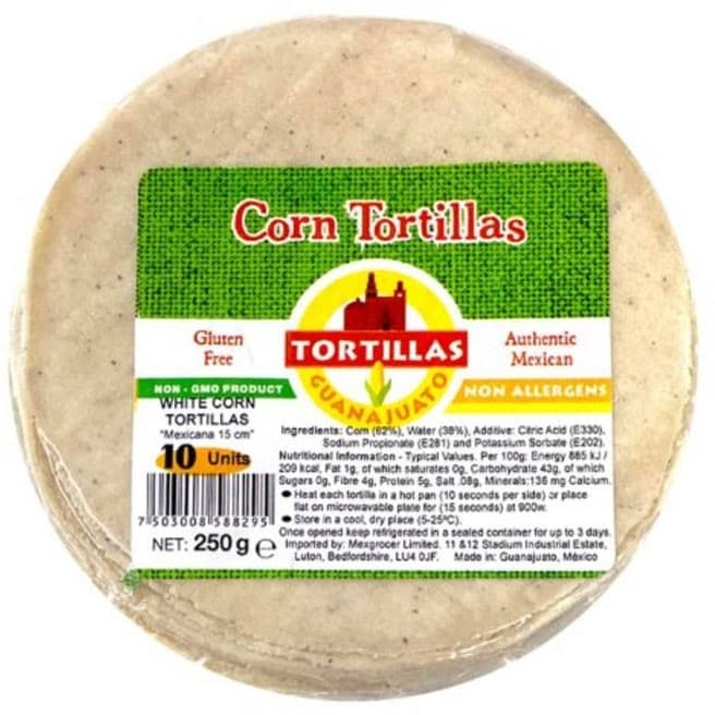 Guanajuato Corn Tortillas 10st á 15cm