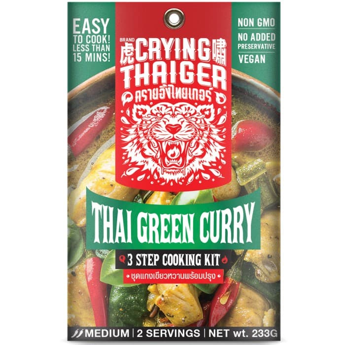 Crying Thaiger Thai Green Curry Matlagningskit 233g – från Crying Thaiger – 39 kr – hos Delitea