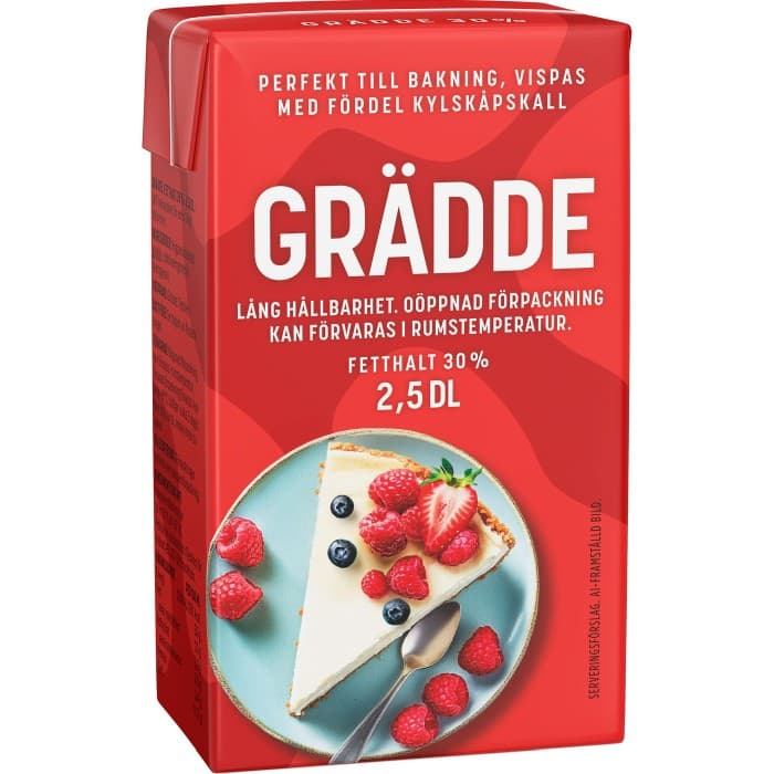 Dairy Food Grädde Lång Hållbarhet 30% 2,5dl
