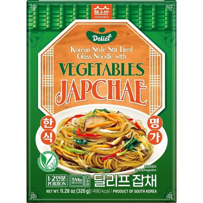 Delief Koreanska Glasnudlar med Vegetarisk Japchae 320g