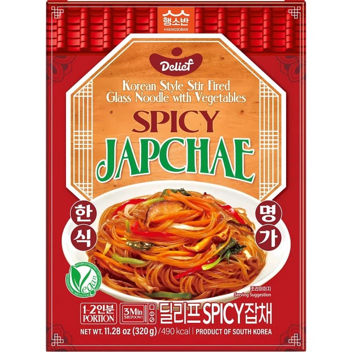 Delief Koreanska Glasnudlar med Kryddig Japchae 320g