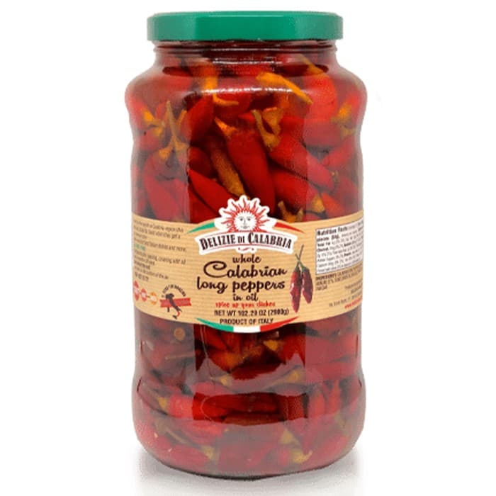 Delizie di Calabria Peperoncini Lunghi in Olio 920g
