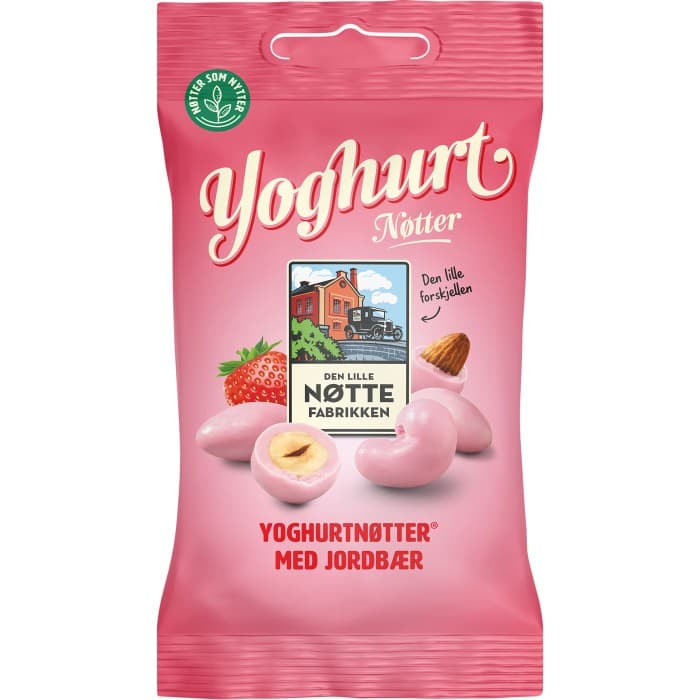 Den Lille Nøttefabrikken Yoghurt Nötter Jordgubb 70g
