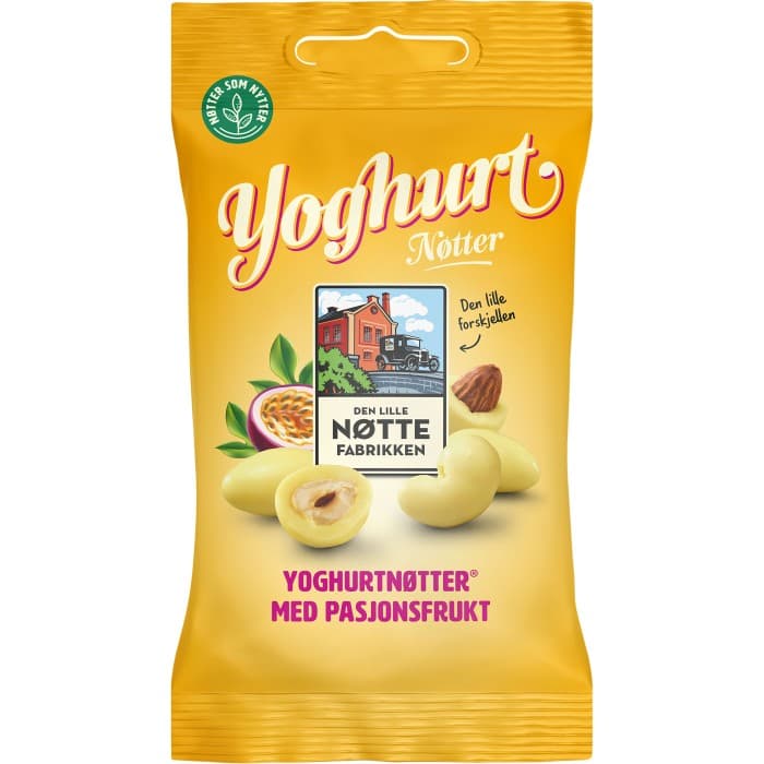 Den Lille Nøttefabrikken Yoghurt Nötter Passionsfrukt 70g