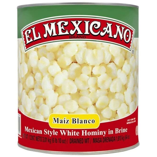 El Mexicano Pozole Maiz Blanco White Hominy in Brine 822g