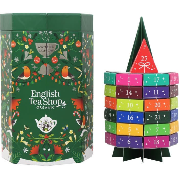 English Tea Shop Adventskalender Christmas Tree 25 Askar 50g