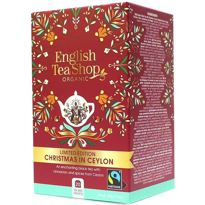 English Tea Shop Christmas in Ceylon Julte 20-tepåsar