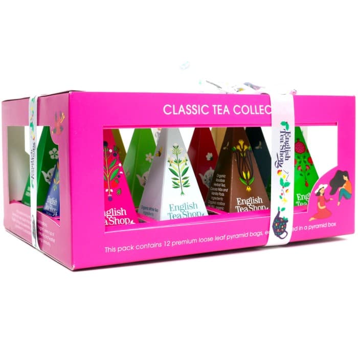 English Tea Shop Presentask Classic Pyramid Rosa 12st