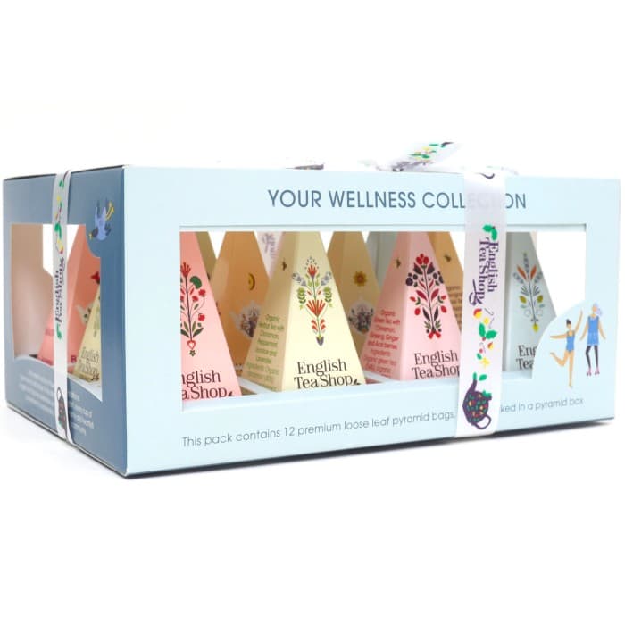 English Tea Shop Presentask Your Wellness Pyramid Blå 12st