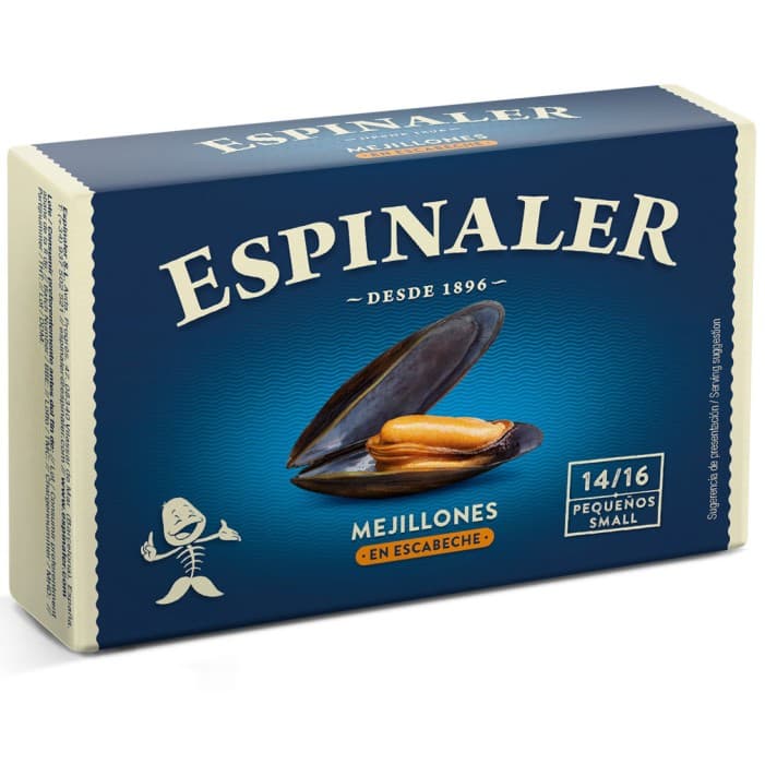 Espinaler Atlantmusslor i Picklad Escabechesås 111g