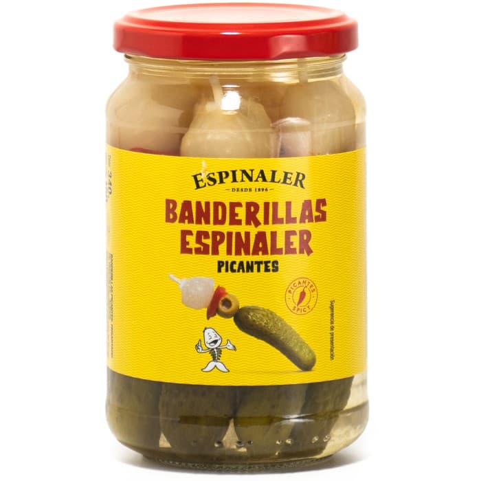 Espinaler Heta Banderillas Cocktailspett i Vinäger 340g