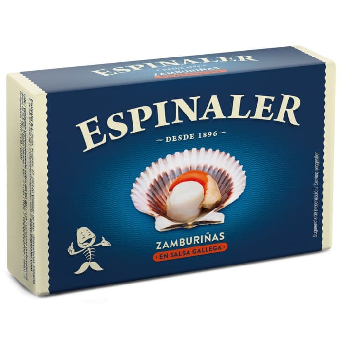 Espinaler Pilgrimsmusslor i Galicisk Sås 111g