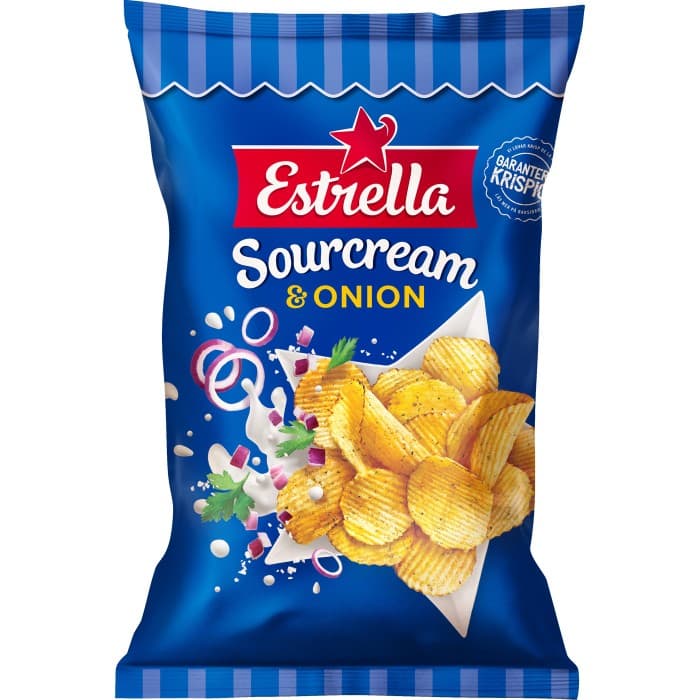 Estrella Sourcream & Onion 275g från Estrella – köp hos Delitea