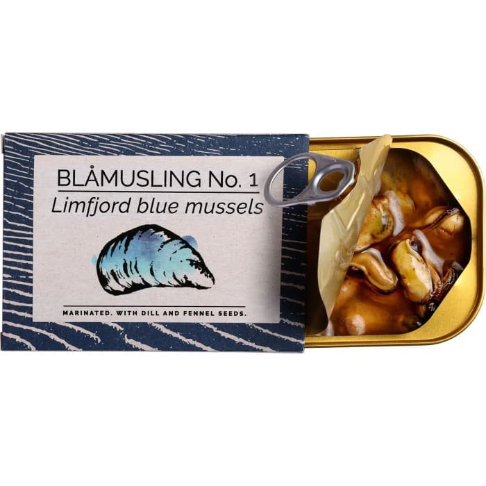 Fangst Blåmusling No 1 Blåmusslor i Vinäger med Dill & Fänkålsfrön 110g – från Fangst – 65 kr – hos Delitea