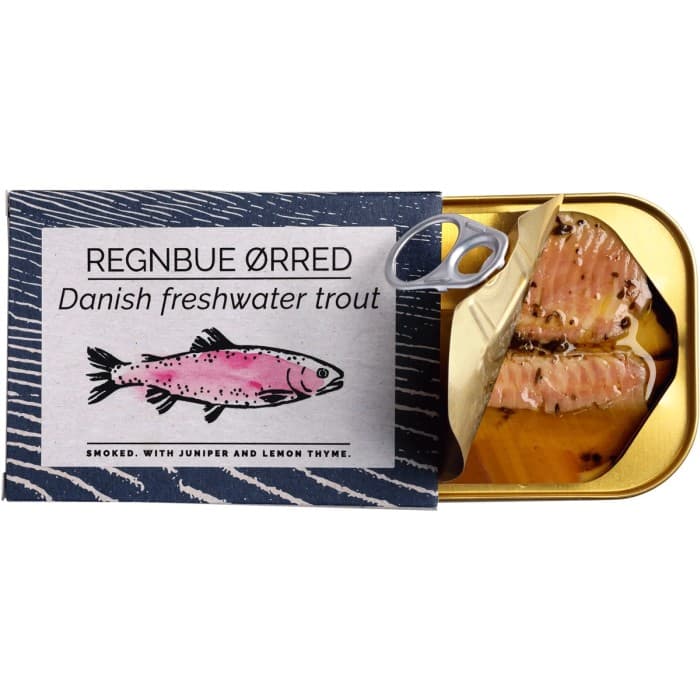 Fangst Dansk Regnbågsöring med Citrontimjan & Enbär 110g – från Fangst – 75 kr – hos Delitea
