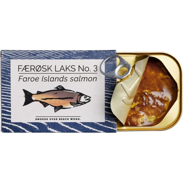 Fangst Færøsk Laks No3 Bokspånsrökt Lax från Färöarna 110g – från Fangst – 75 kr – hos Delitea