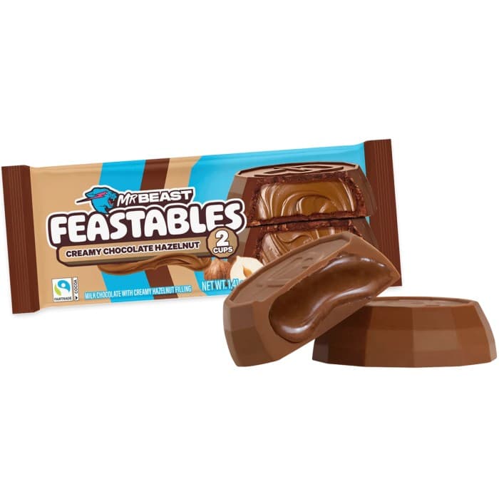 Feastables Mr Beast Creamy Chocolate Hazelnut Cups 40g – från Feastables – 33 kr – hos Delitea
