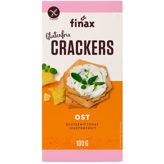 Finax Glutenfria Crackers Ost 100g